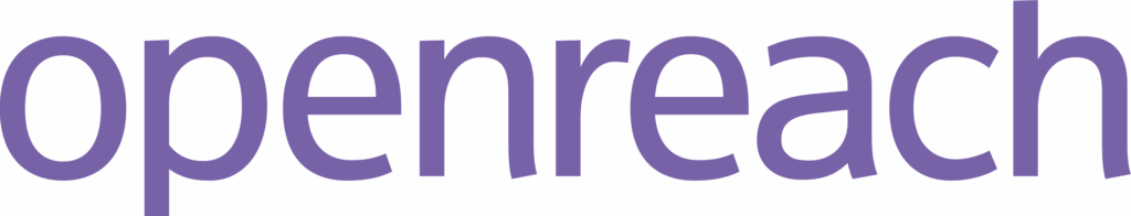 Openreach logo showing trusted networking and broadband engineering experience in London